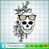 Leopard And Flowers Skull SVG Cut File for Cricut & Silhouette