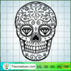 Pattern Skull SVG Cut File for Cricut & Silhouette Design 39007 2 skull deesign number 7 copy