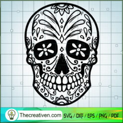 Pattern Skull SVG Cut File for Cricut & Silhouette Design 39006