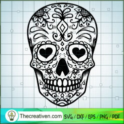 Pattern Skull SVG Cut File for Cricut & Silhouette Design 39003