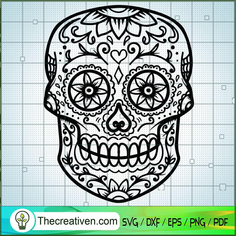 Pattern Skull SVG Cut File for Cricut & Silhouette Design 39002 1 Pattern Skull SVG Cut File for Cricut & Silhouette Design 39002