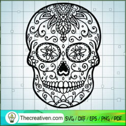 Pattern Skull SVG Cut File for Cricut & Silhouette Design 39000