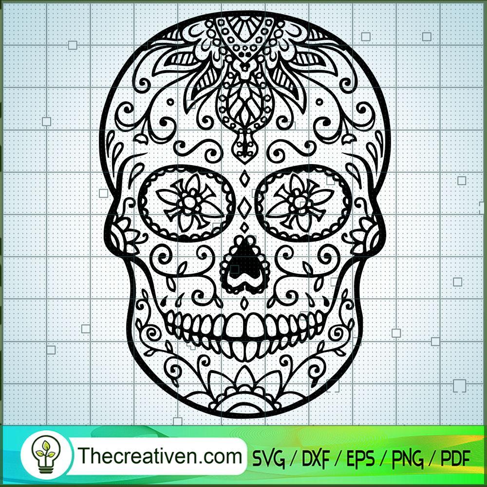 Pattern Skull SVG Cut File for Cricut & Silhouette Design 39000 1 Pattern Skull SVG Cut File for Cricut & Silhouette Design 39000