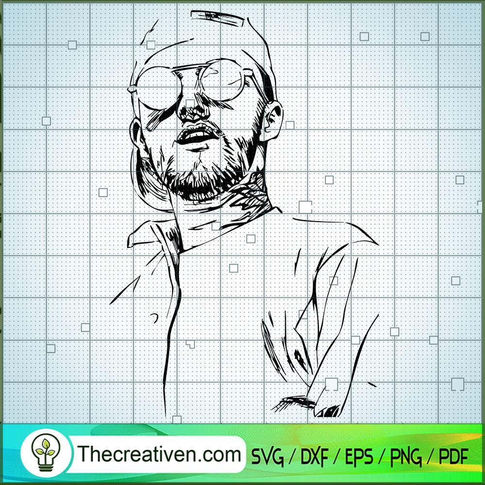 Brushstrokes Mac Miller SVG Cut File for Cricut & Silhouette 1 Brushstrokes Mac Miller SVG Cut File for Cricut & Silhouette