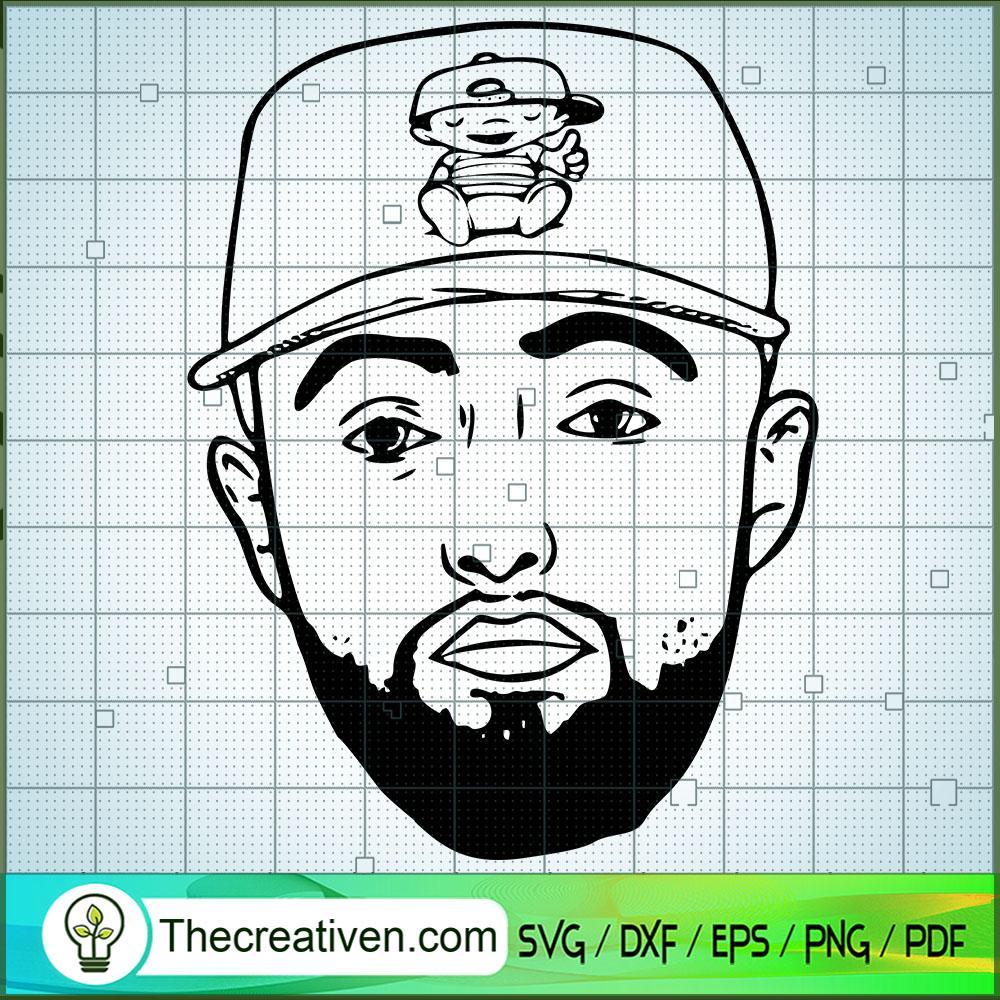 Mac Miller Face Art SVG Cut File for Cricut & Silhouette 1 Mac Miller Face Art SVG Cut File for Cricut & Silhouette