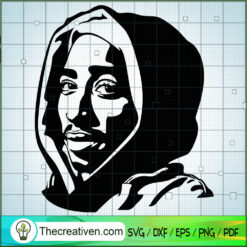 Tupac Cool Men SVG Cut File for Cricut & Silhouette