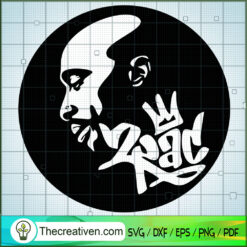 2Pac King SVG Cut File for Cricut & Silhouette