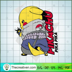 Pikachu Pika Pika SVG, Pikachu SVG, Pokemon SVG