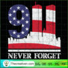 9.11.01 Never Forget SVG Cut File for Cricut & Silhoue Design 38608