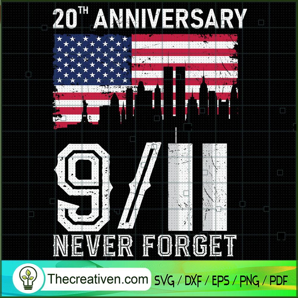 Firefighter Retired Never Forget SVG, September 11th Patriot Day SVG ...