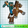 Steve Go Attacking SVG, Minecraft SVG, Gamer SVG 2 number 10 copy 5