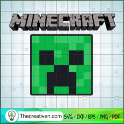 Minecraft Creeper Face SVG Cut File for Cricut & Silho Design 38456