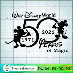 Walt Disney World 50 1971 to 2021 SVG, Castle SVG, Disney SVG