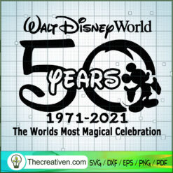Walt Disney World 50 Years SVG, Castle SVG, Disney SVG
