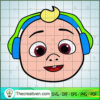 JJ Face Cocomelon SVG, Cocomelon SVG, Cartoon Movie SVG 3 number 7 copy 4