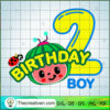 Cocomelon Happy Birthday 2nd Boy SVG, Cocomelon SVG, Cartoon Movie SVG 3 number 3 copy 4
