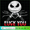 Fuck You Half Love You SVG, Scary SVG, Halloween SVG 2 95 copy 1