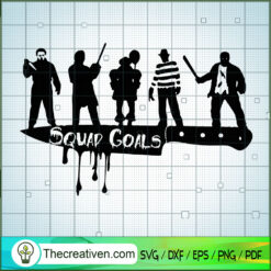 Horror Squad Goals SVG Cut File for Cricut & Silhouette