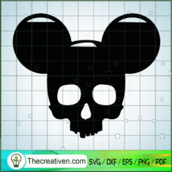 Mickey Skull SVG Cut File for Cricut & Silhouette