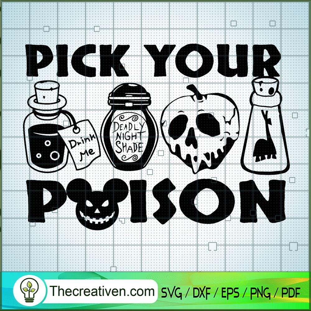 Pick Your Poison SVG Cut File for Cricut & Silhouette 1 Pick Your Poison SVG Cut File for Cricut & Silhouette