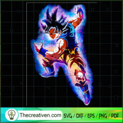 Blue Halo Goku Ultra SVG Cut File for Cricut & Silhouette