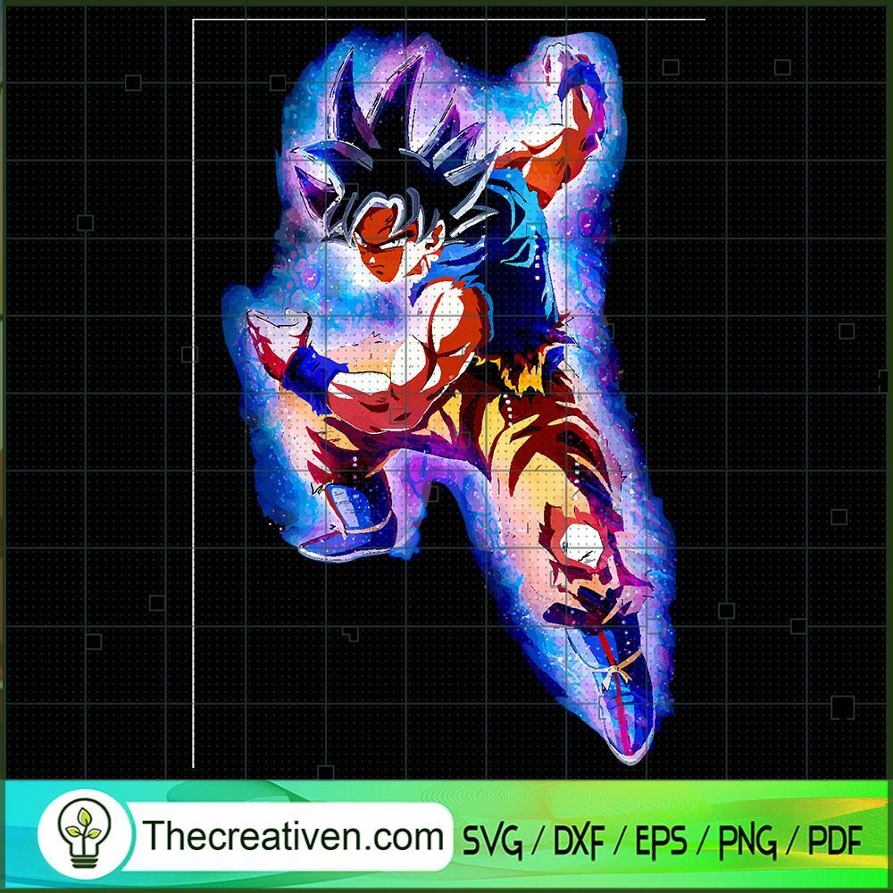 Blue Halo Goku Ultra SVG Cut File for Cricut & Silhouette 1 Blue Halo Goku Ultra SVG Cut File for Cricut & Silhouette