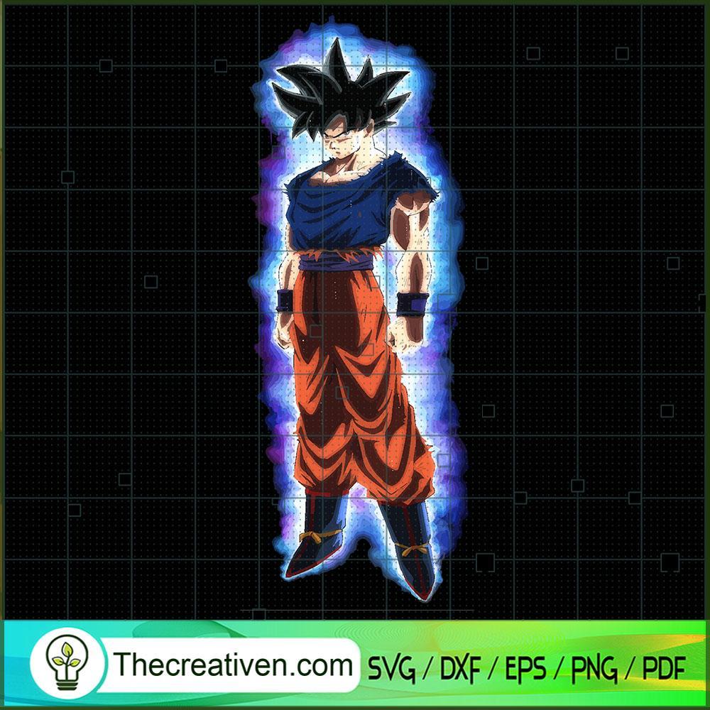 Blue Goku Ultra Instinct SVG Cut File for Cricut & Silhouette 1 Blue Goku Ultra Instinct SVG Cut File for Cricut & Silhouette