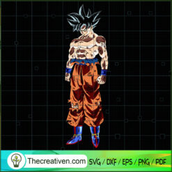 Goku Ultra Instinct Pose SVG Cut File for Cricut & Silhouette
