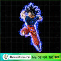 Goku Ultra Instinct Strike Out SVG Cut File for Cricut & Silhouette