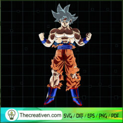 Goku Ultra Instinct SVG Cut File for Cricut & Silhouet Design 38151