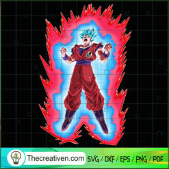 Goku Super Saiyan Kaioken SVG Cut File for Cricut & Silhouette