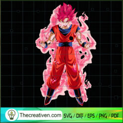 Pink Goku SVG Cut File for Cricut & Silhouette