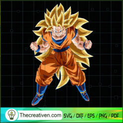 Goku Super Saiyan 3 SVG Cut File for Cricut & Silhouette