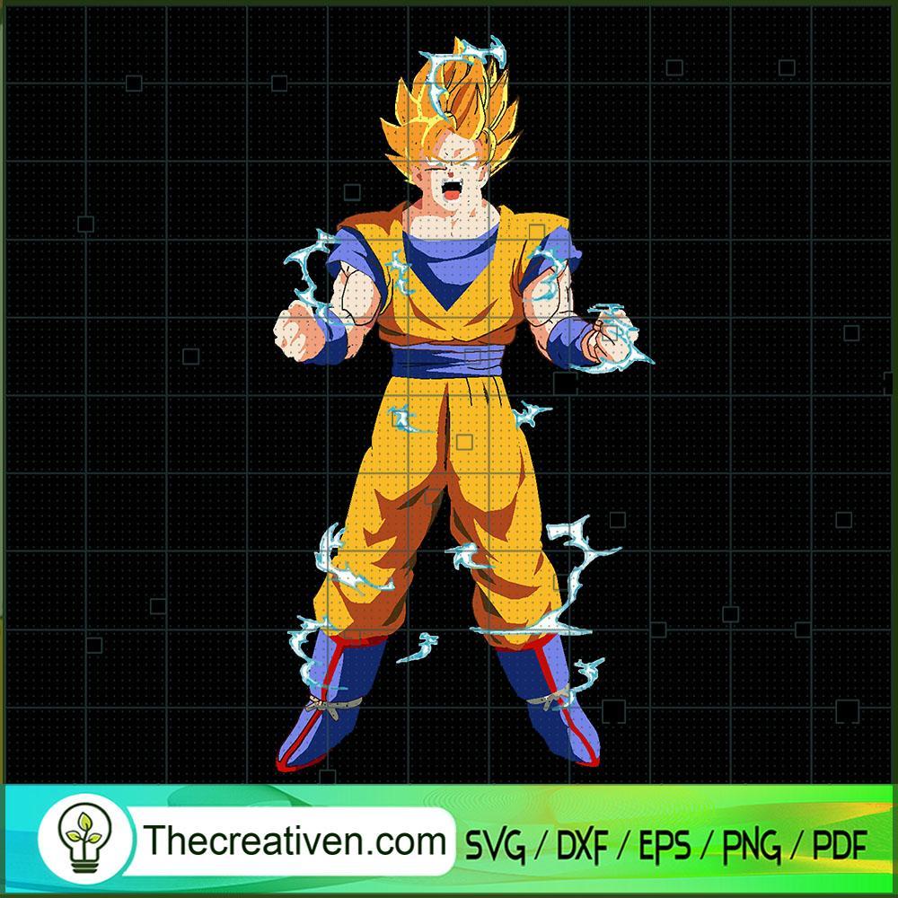Goku Burst Of Power SVG Cut File for Cricut & Silhouette 1 Goku Burst Of Power SVG Cut File for Cricut & Silhouette
