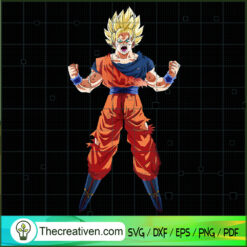 Goku Strain Yourself SVG Cut File for Cricut & Silhouette