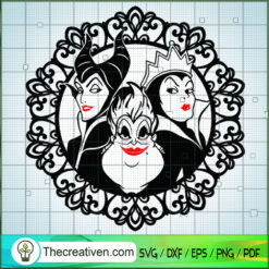Three Bad Witches SVG, Disney Bad Witches SVG, Halloween SVG