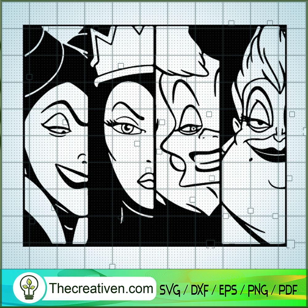Four Bad Witches SVG, Disney Bad Witches SVG, Halloween SVG 1 Four Bad Witches SVG, Disney Bad Witches SVG, Halloween SVG