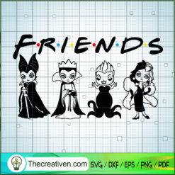 Four Bad Witches Friends Full SVG Cut File for Cricut & Silhouette