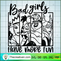 Bad Girls Have More Fun Witches SVG Cut File for Cricut & Silhouette