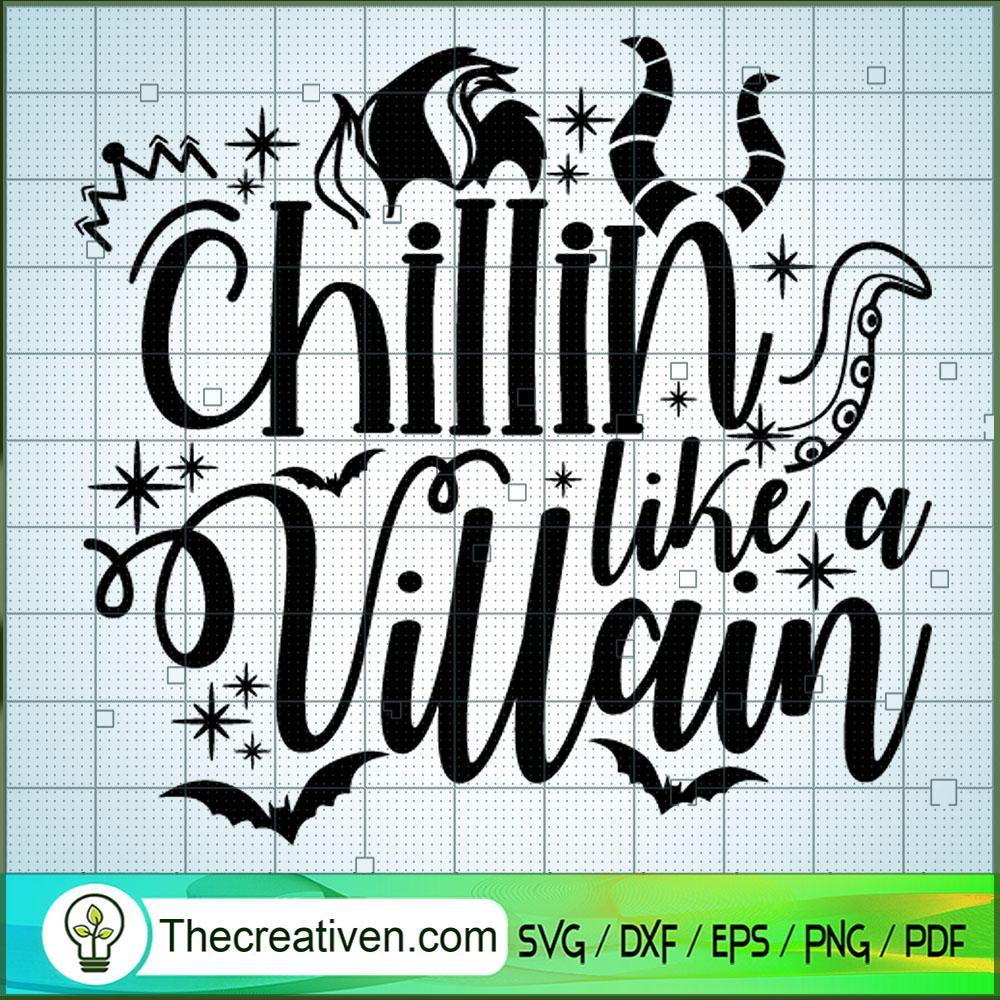 Chillin Like a Villain Bat SVG, Disney Bad Witches SVG, Halloween SVG 1 Chillin Like a Villain Bat SVG, Disney Bad Witches SVG, Halloween SVG
