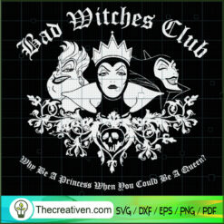 Bad Witches Club SVG, Disney Bad Witches SVG, Halloween SVG