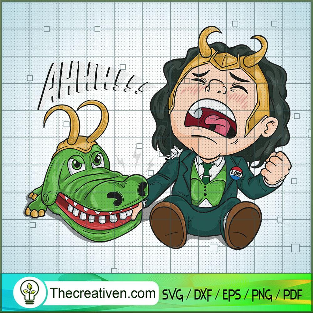 Loki Crocodile Head SVG Cut File for Cricut & Silhouette 1 Loki Crocodile Head SVG Cut File for Cricut & Silhouette
