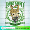 Cute Loki Army SVG Cut File for Cricut & Silhouette