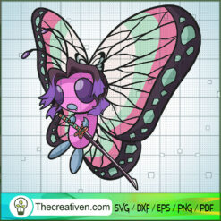 Kanae X Butterfree SVG, Kimetsu SVG, Pokemon SVG