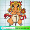 Kyojuro X Charmander SVG, Kimetsu SVG, Pokemon SVG