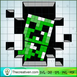Minecraft Behind The Wall SVG, Minecraft SVG, Gamer SVG
