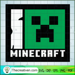 Minecraft Creeper Face SVG Cut File for Cricut & Silho Design 37434