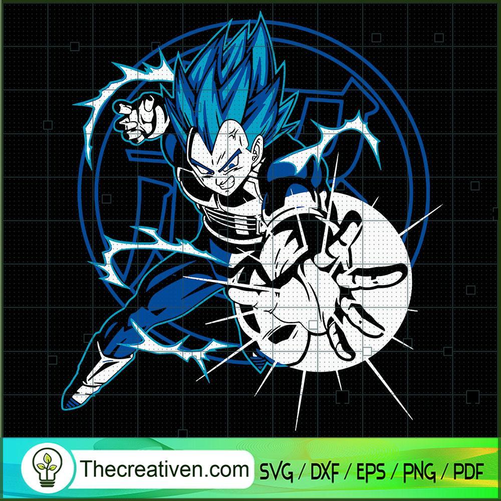 Vegeta Super Saiyan Blue Fighting SVG, Dragon Ball SVG, Goku SVG 1 Vegeta Super Saiyan Blue Fighting SVG, Dragon Ball SVG, Goku SVG