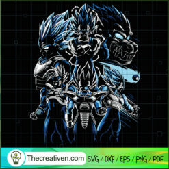 Super Saiyan Blue SVG Cut File for Cricut & Silhouette