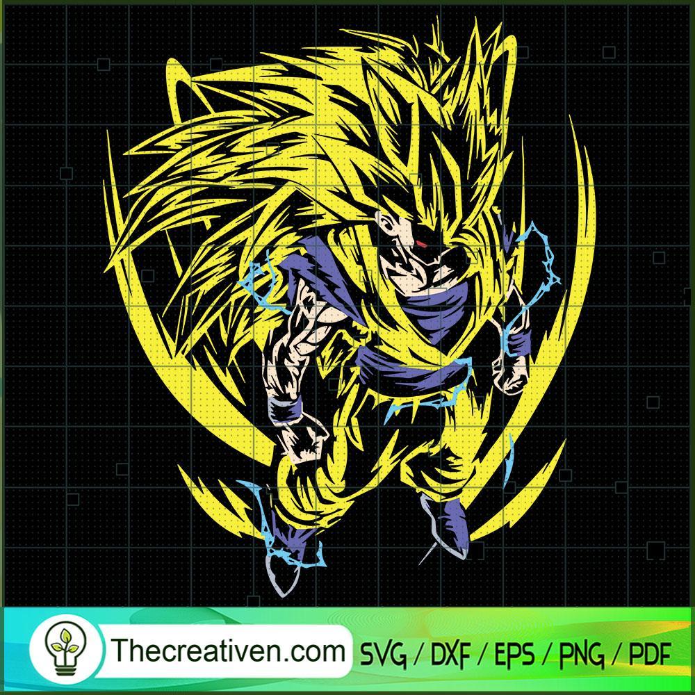 Super Saiyan 3 Son Goku SVG, Dragon Ball SVG, Goku SVG 1 Super Saiyan 3 Son Goku SVG, Dragon Ball SVG, Goku SVG